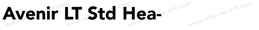 Avenir LT Std Hea字体转换